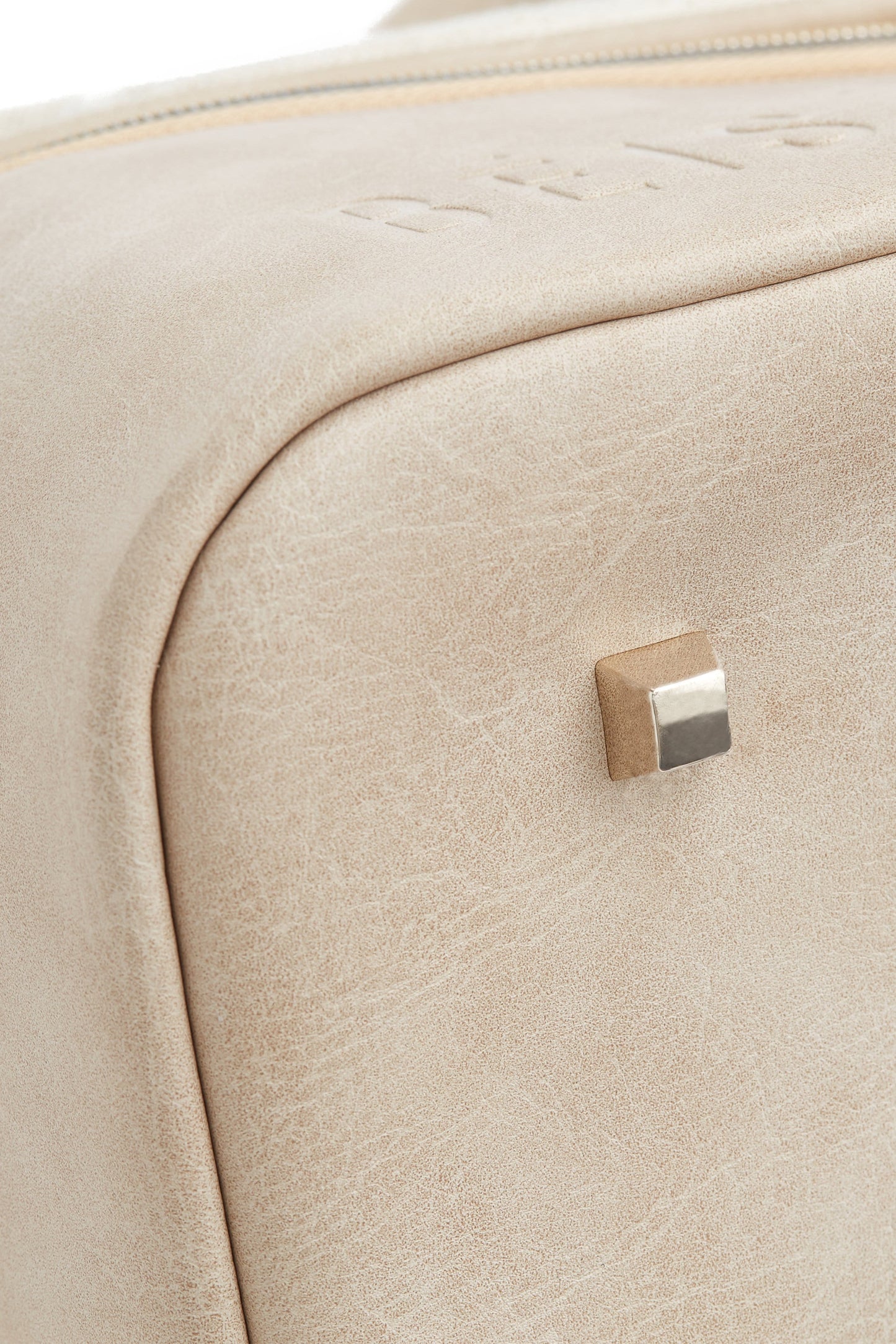 Convertible Mini Weekender Beige Bottom Detail