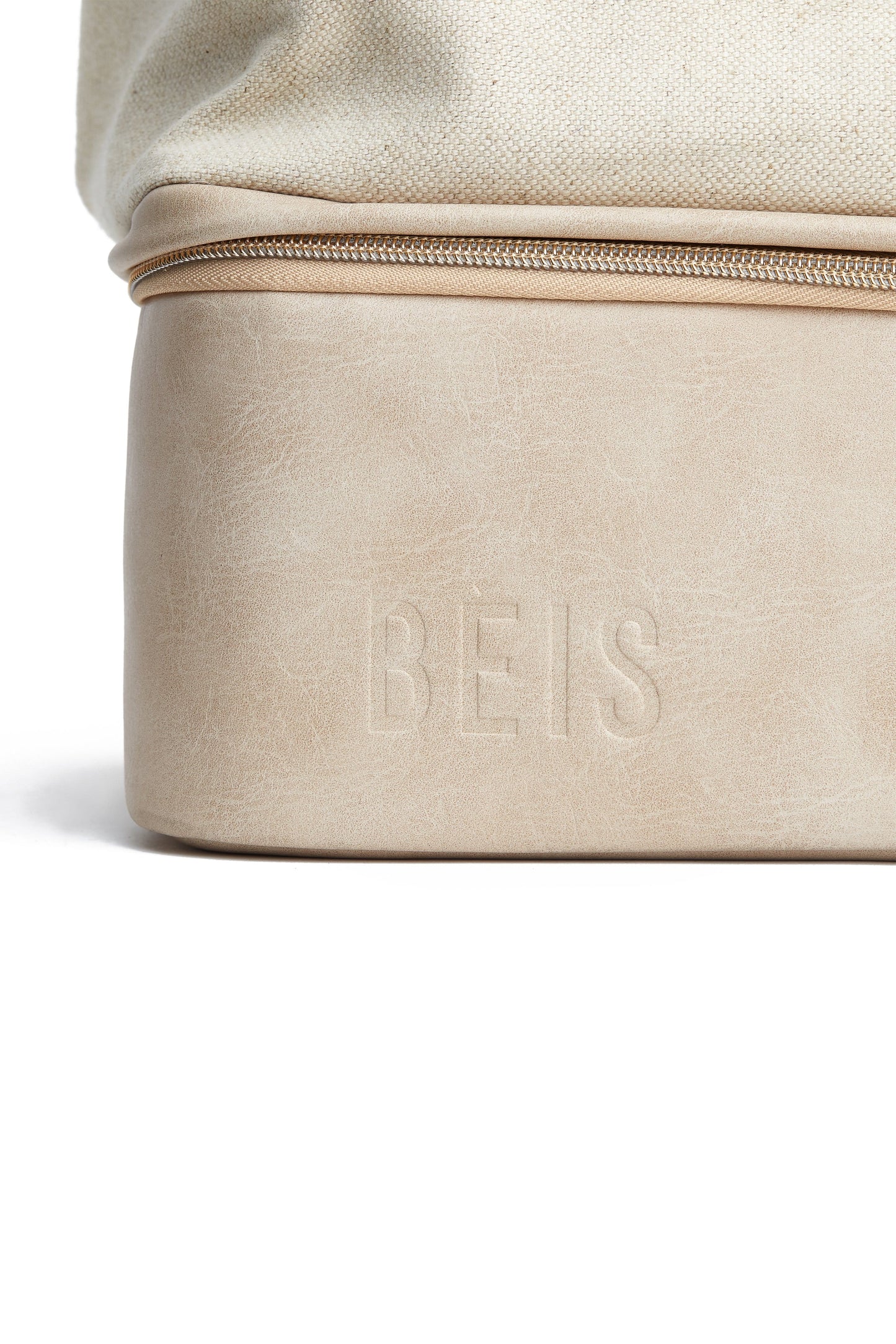 Convertible Mini Weekender Beige Front Base Logo