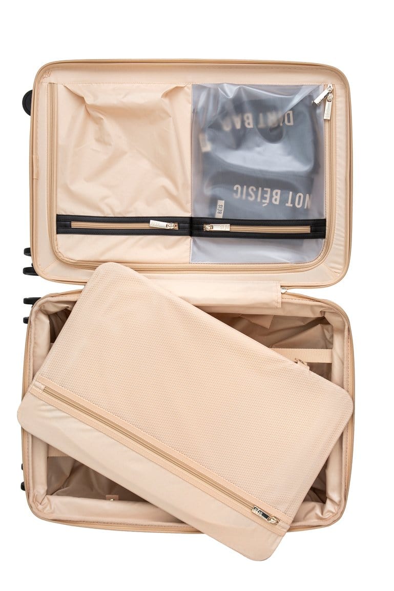 Carry-On Roller Beige Open Insert 