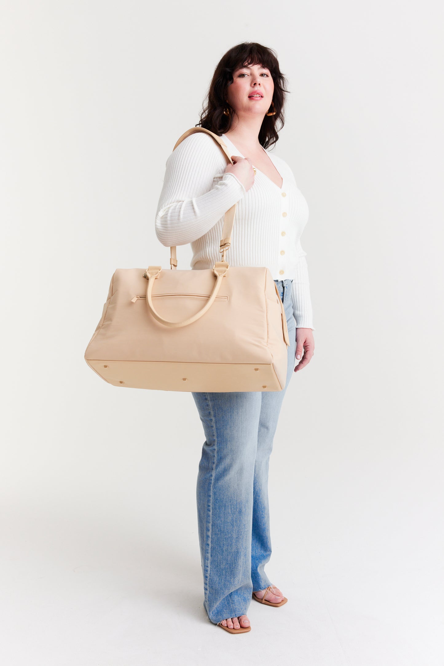 The Commuter Duffle in Beige