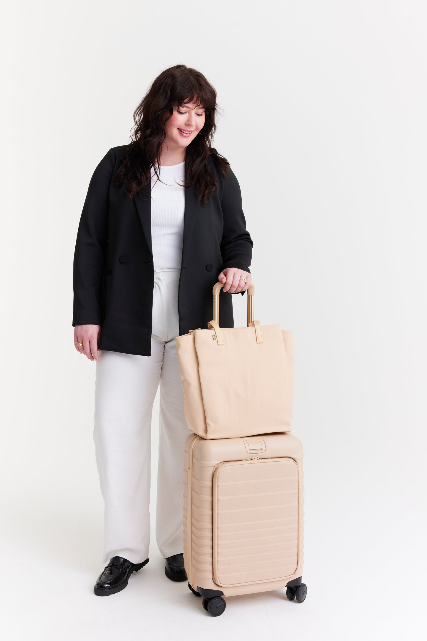 The Commuter Tote in Beige