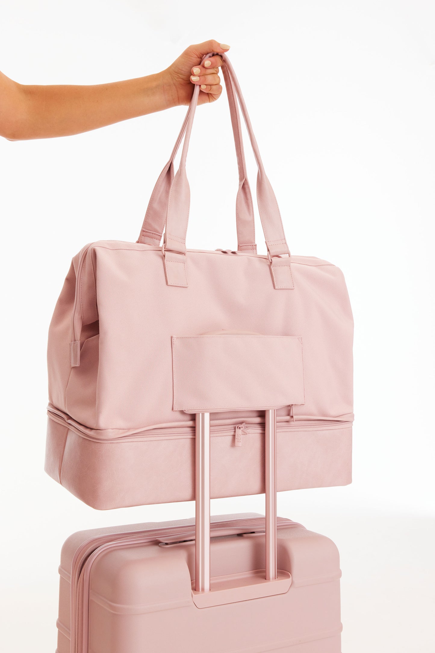 The Convertible Weekender in Atlas Pink