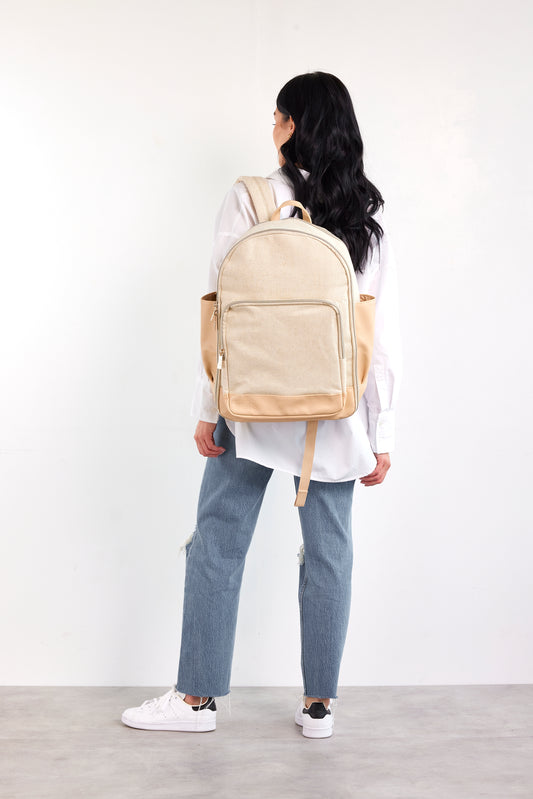 The Backpack in Beige