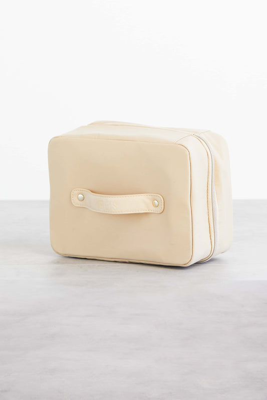 Hanging Cosmetic Case Beige Top