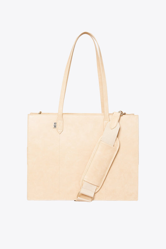 The Work Tote in Beige