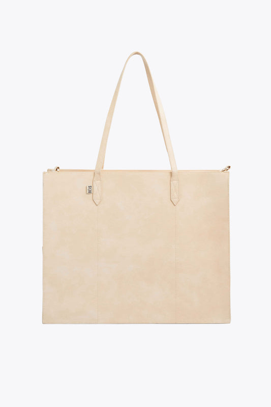 The Large Work Tote in Beige