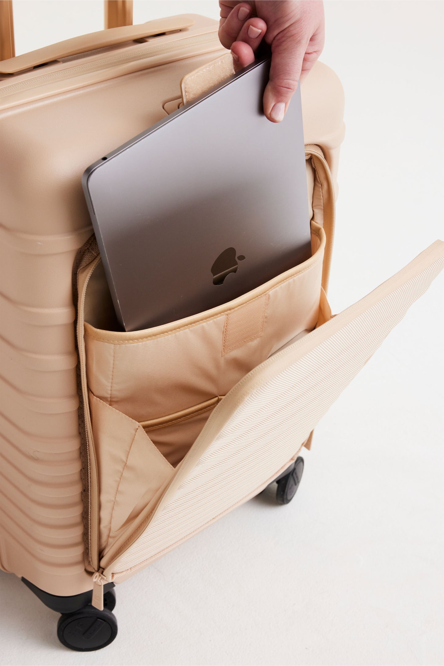 The Front Pocket Carry-On in Beige